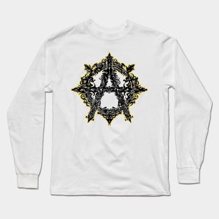 Anarchy Symbol Tribal Long Sleeve T-Shirt